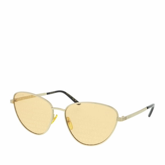 NEW GUCCI WOMEN'S GOLD FRAME SUNGLASSES GG0803S 004 GUCCI EYEWEAR - Picture 7 of 8
